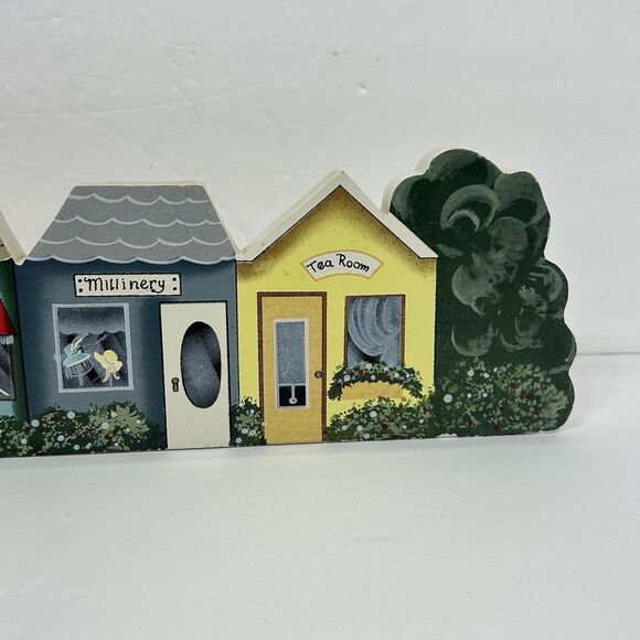 Vintage Tender Heart Treasures Village Store Front Wood Sign Decor Primitive ‘89 - Picture 4 of 15